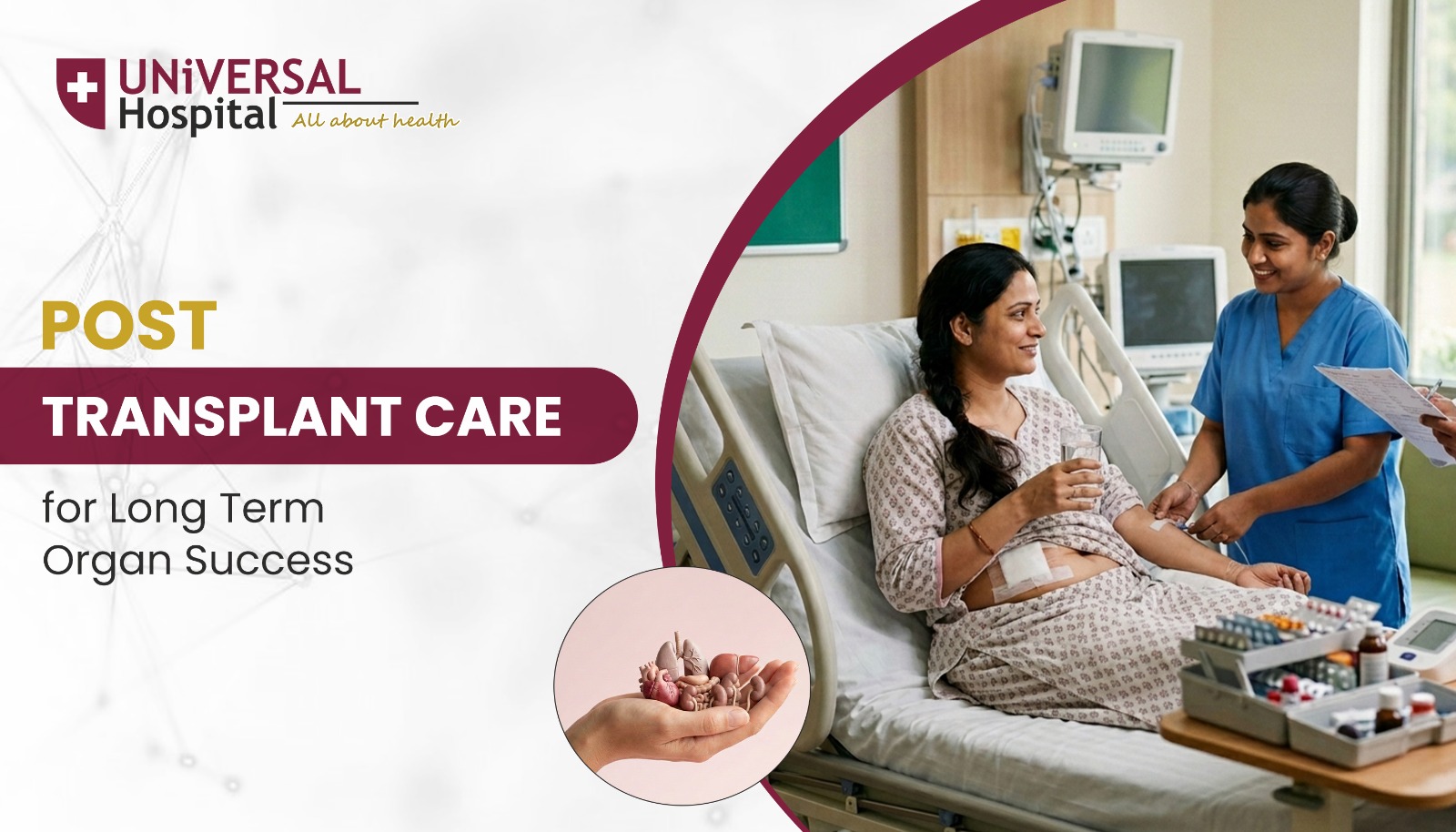 Post transplant care for long term organ sucess